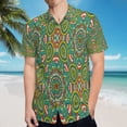 thumbnail image 5 of High Quality Hawaiian Shirts for Men Short Sleeve Aloha Beach Shirt Floral Summer Casual Button Down Shirts Blouses F56MD4, 5 of 7