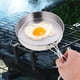 thumbnail image 4 of Sartén para huevos portátil de acero inoxidable, antiadherente, ideal para acampar y hacer picnics., 4 of 4