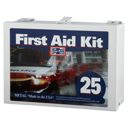 159-Piece 25 Person ANSI Industrial First Aid Kit with Non-Gasketed Case (1 Kit)