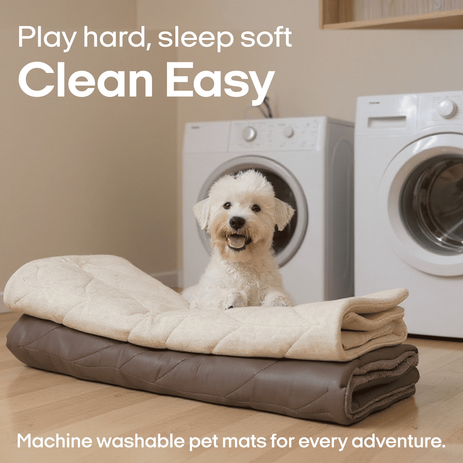 Vagascape Cooling Pet Mat – All-Season Cooling Pad for Dogs & Cats, Washable Crate Bed, Large
