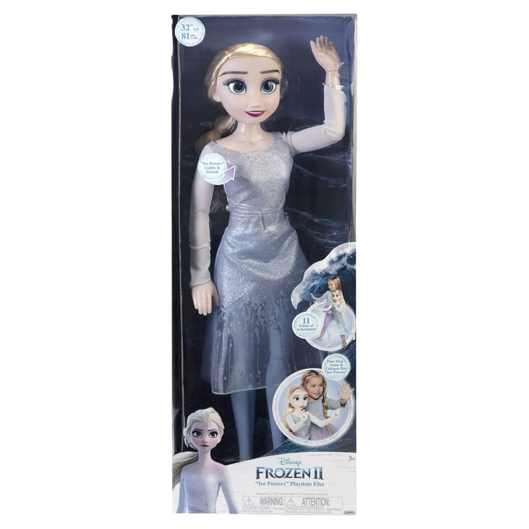 Disney Frozen 32 inch Playdate Elsa Doll with Ice Powers