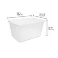 thumbnail image 2 of Caja Organización Sterilite Hecha de Plastico Blanca Translucida con Tapa Color Blanca 55LT, 2 of 4