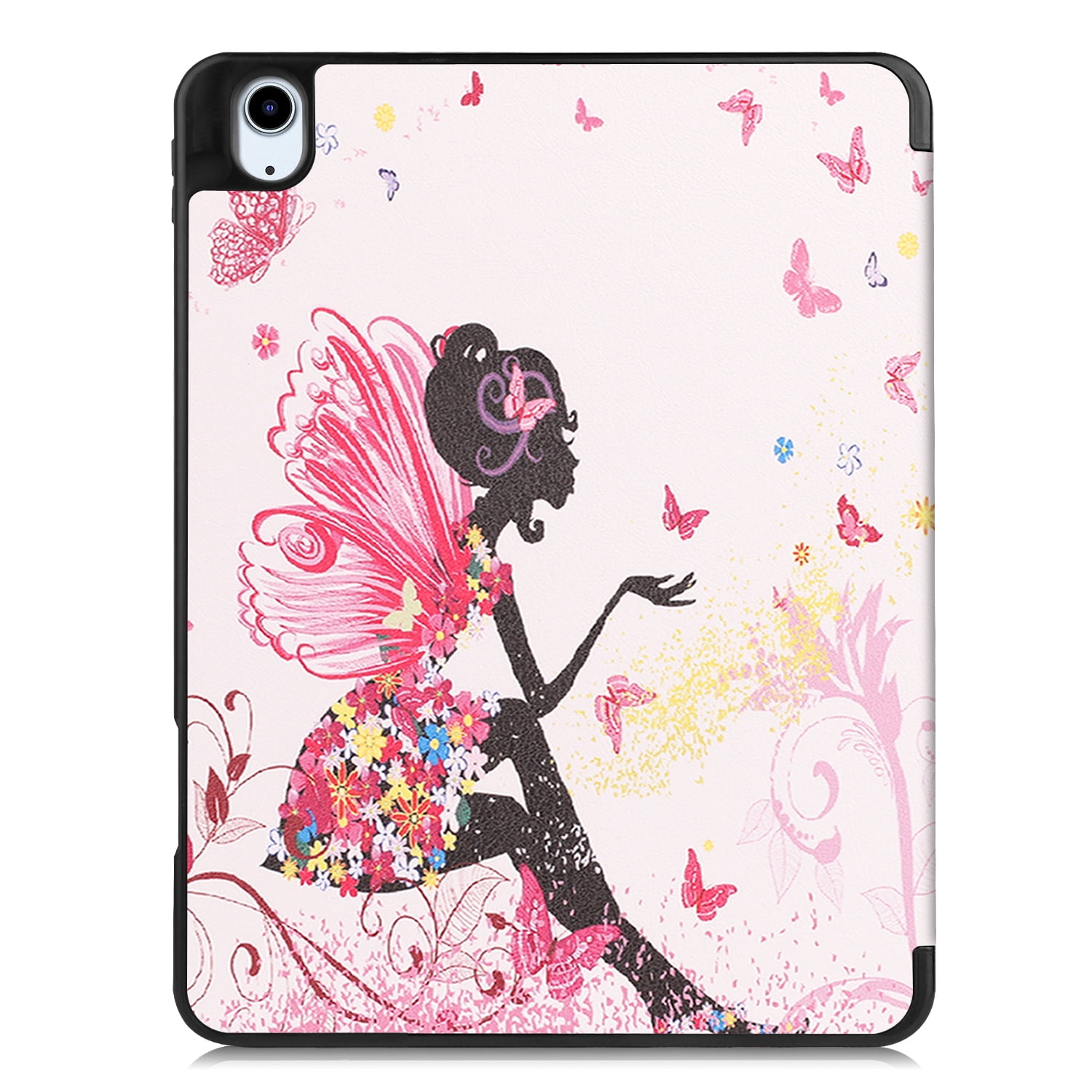 Allytechgroup iPad Air 11" M4 M3 M2 Case 2026 2025 2024, Slim Flip Smart Cover Auto Sleep Wake with Pencil Holder Multi Angle Veiwing Stand Shockproof Case for Apple iPad Air 11 inch, Butterfly Fairy