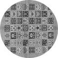thumbnail image 1 of Ahgly Company Indoor Round Oriental Gray Modern Area Rugs, 5' Round, 1 of 4