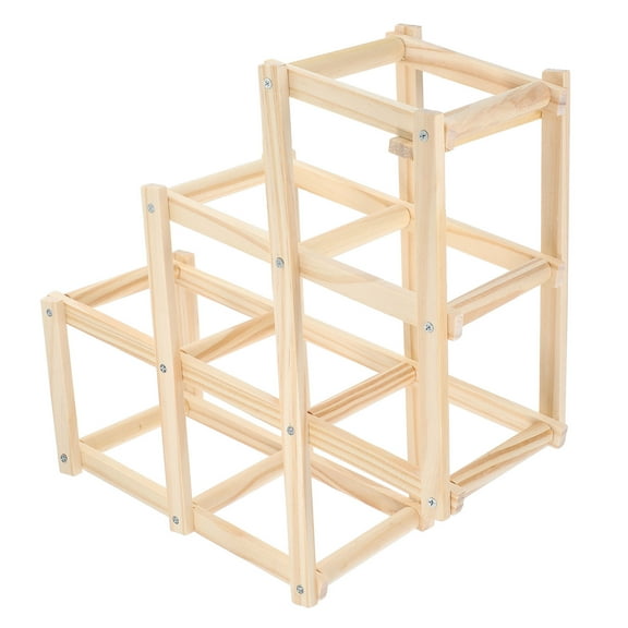 Hemoton Hamster Cage Accessories Rat Toys Wooden Climbing Ladder Rat Enrichment Toys Sugar Glider Toy For Chinchilla Guinea Pig Pet Playing Exercise