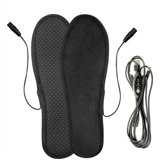 Inerposs USB Heated Insoles, Rechargeable Foot Warmers, Non-Slip Heating Insoles, Winter Foot Warmer for Men and Women, Perfect for Office Workers and Travelers