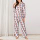 thumbnail image 2 of Balery Elephant Conjunto de Pijama con Estampado para Mujer, Conjunto de Dos Piezas con Manga Larga, Ropa de Dormir Suave con Bolsillos, Pijamas Cómodos-Small, 2 of 7