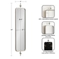 thumbnail image 5 of Kate and Laurel Kasota Traditional Slim Panel Wall Mirror, 9 x 36, Silver, Vintage Tall Mirror for Use as Versatile Entryway or Bedroom Wall Decor, 5 of 8