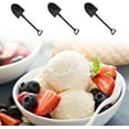thumbnail image 5 of 100 Pcs Mini Shovel Spoon, Black Disposable Cute Shovel Dessert Spoons, Pudding Yogurt Spoons, Ice Cream Dessert Spoon, 5 of 5