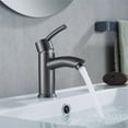 thumbnail image 4 of Vinnova Bliss Single Handle Basin Bathroom Faucet in Gunmetal Gray, 4 of 5