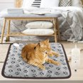 thumbnail image 4 of Pet Electric Heated Pad, Pet Heating Carpet, Pet Adjustable Electric Heated Pad Cat Dog Heating Carpet Cat Dog For Pet EU Plug - Foot Print S Size, 4 of 8
