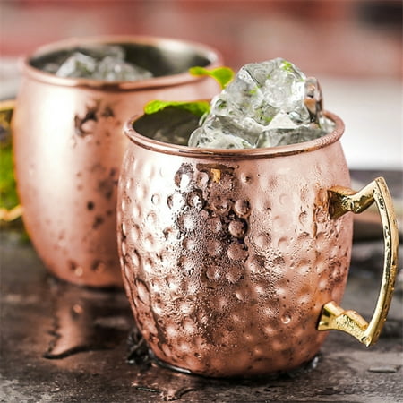 

Twowood 530ml Moscow Mule Mug Bright Color Multipurpose 304 Stainless Steel Portable Large Capacity Water Cup for Home