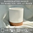 thumbnail image 3 of Mora Ceramic Kitchen Utensil Holder - Wooden Spoon & Spatula Crock for Countertop, Modern Farmhouse Home Decor, Extra Large 7.3 Cooking Organizer for Stove Top and Counter - Heavy & Sturdy - Vanilla, 3 of 6