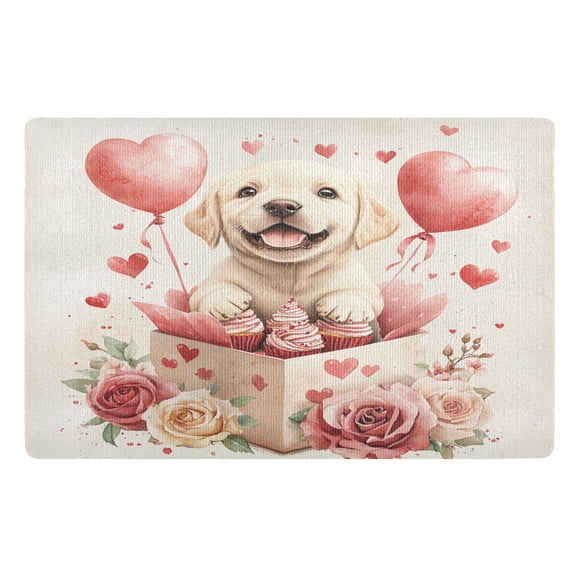 BZSMCE Floor Mats 32x20in Cute Labrador Baby Creativity Doormats