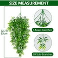 thumbnail image 3 of Boho Chic Artificial Flower Arrangements,Artificial Plants Leaf Rattan Rattan Outdoor Plastic Plants For Wall Indoor Hanging Baskets Wedding Garland Decor 1 Pcs, 3 of 8
