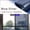 blue and silver, variant on Window Privacy Film One Way, Reflective Mirror Window Film Daytime Privacy, UV Sun Blocking Heat Control Static Cling, Window Tint for Home Office - 20 in X118in