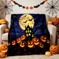 thumbnail image 4 of Halloween Blanket,Halloween Pumpkin Blanket 40"x60",Fall Halloween Throw Blanket Gifts for Women,Cozy Soft Flannel Fleece Quilt for Home Living Room Couch Bed Chair or Dorm Decor(A), 4 of 5