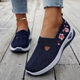 thumbnail image 2 of oqasdz Casual Shoes for Women Mesh Breathable Floral Emborider Slip On Soft Sole Sneakers Round Toe Non Slip Comfortable Walking Shoes Outdoor Summer, 2 of 6