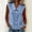 c01Blue, variant on Women's Wrinkle Free Sleeveless Button Down Shirts Blouses Solid Color Business Casual Loose Tank Tops for Work Blue L