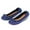Blue, variant on Deago Women's Foldable Ballet Flats Bowknot Round Toe Comfort Light Weight Slip-On Dress Shoes (Blue)