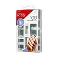 thumbnail image 5 of KISS Full-Cover Active Square Medium Square Press-On Nails with Glue, Clear, 100 Pieces, 5 of 7