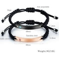 thumbnail image 5 of Couple Bracelets Women Men Handmade Braided Rope His Hers Matching Set Forever Always Personalized Cuff Bangle Gift for Lover Friends, 5 of 5