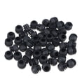 thumbnail image 3 of Shisuyan Round Plastic Tubing Plug Black 50Pcs 1In Furniture Leg Pipe Insert, 3 of 9