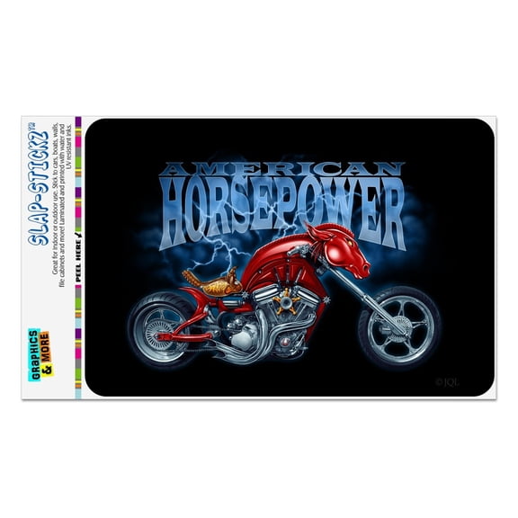 American Horsepower Biker Motorcycle Chopper Home Business Office Sign