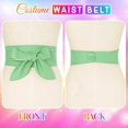 thumbnail image 5 of Waist Belt Black Wide Leather Corset Belt Fashion Wrap Waistband Accessories for Women, 5 of 8