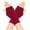 Wine C, variant on Ashirexll Winter Gloves Women, Fingerless Gloves for Women, Knitted Wool Gloves with Hollow Heart Winter Leaky Finger Sleeves