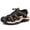 Dark Green color, variant on Trendy Hollow-Out Men'S Soft-Sole Non-Slip Beach Shoes, Summer Breathable Wear-Resistant Wading Versatile Casual Outdoor Sandals
