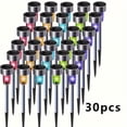 thumbnail image 6 of 20/30/40Pcs Solar LED Pathway Lights, Stainless Steel Outdoor Stick Lights, Waterproof Landscape Lighting for Yard Lawn Path Deck Driveway Garden Holiday Decor, 6 of 17