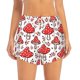 thumbnail image 2 of Balery Amanita Red Mushroom Pantalones cortos deportivos para mujer con forro y dos bolsillos, elásticos, para entrenamiento, gimnasio, yoga-Large, 2 of 7