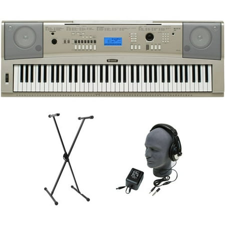 Yamaha YPG-235 76-Key Premium Portable Keyboard Package with Headphones, Stand and Power Supply