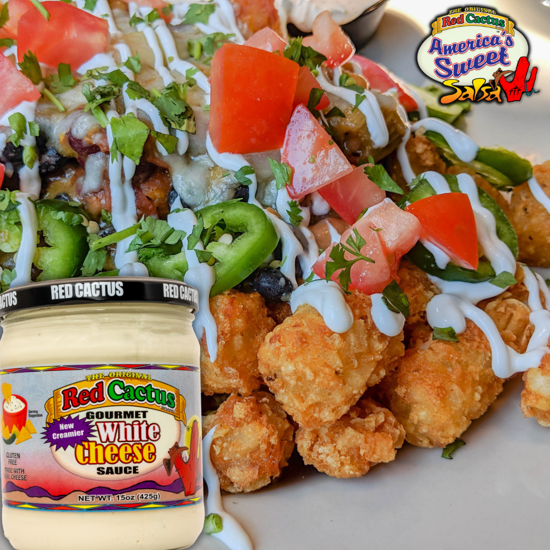 Red Cactus Gourmet White Cheese Sauce, 15 oz - Creamy Cheese Sauce for Dipping, Nachos, and Tacos