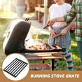thumbnail image 4 of HEATSHAKING Fire Grates for Open Fires Rectangular Fire Grate Silver 1Set, 4 of 5