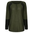 thumbnail image 4 of Sexy Dance Baggy Casual Blouse Tops Shirt for Women Ladies Fall Long Sleeve Henley Crew Neck Holiday Casual Print Tunic Loose Casual Tee Tops Pullover Size S-3XL, 4 of 6