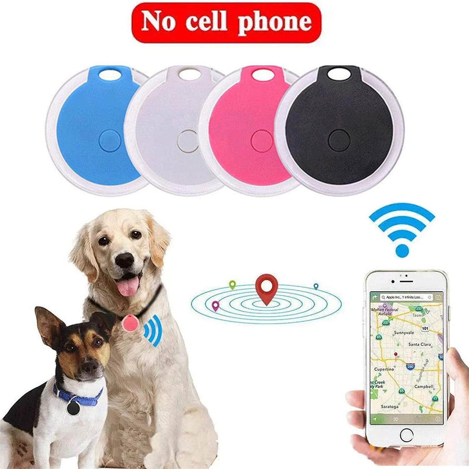 Leutsin Mini Pet Dog Cat Gps Locator Trackers Tracking Anti Lost Device Waterproof Blue