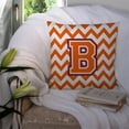 thumbnail image 3 of Carolines Treasures CJ1062-BPW1414 Letter B Chevron Orange & Regalia Fabric Decorative Pillow, 3 of 4