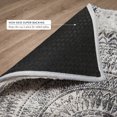 thumbnail image 6 of Addison Rugs Dream Shag Premium Machine Washable Transitional Medallion Gray Rectangle Rug, 9' x 12', 6 of 8