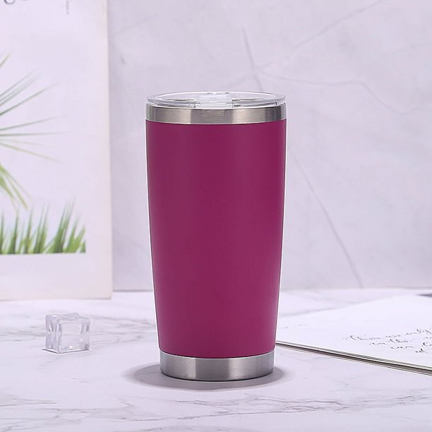 Taza de coche portátil de acero inoxidable con aislamiento al vacío, taza de cerveza fría, taza de hielo con rociador de plástico