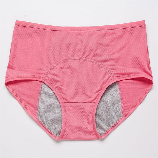 PMVFHDE Culottes Hygiéniques Taille Haute Anti-Fuites pour Femmes Grande Taille Confortables Rouge Melon D\'eau, TG