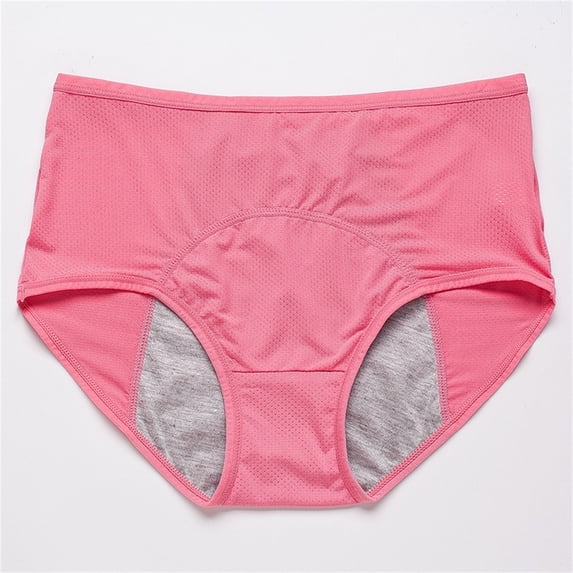 HXWCHs High Waisted Leak Proof Menstrual Underwear for Women Plus Size Panties Comfortable XXXXXXXXL Watermelon Red