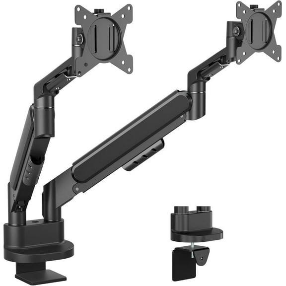 Dual Monitor Mount, Dual Monitor Stand for Two Ultrawide 13"-34" Flat/Curved Computer Screens, Low Profile Double Monitor Arms Hold up to 26.4bs