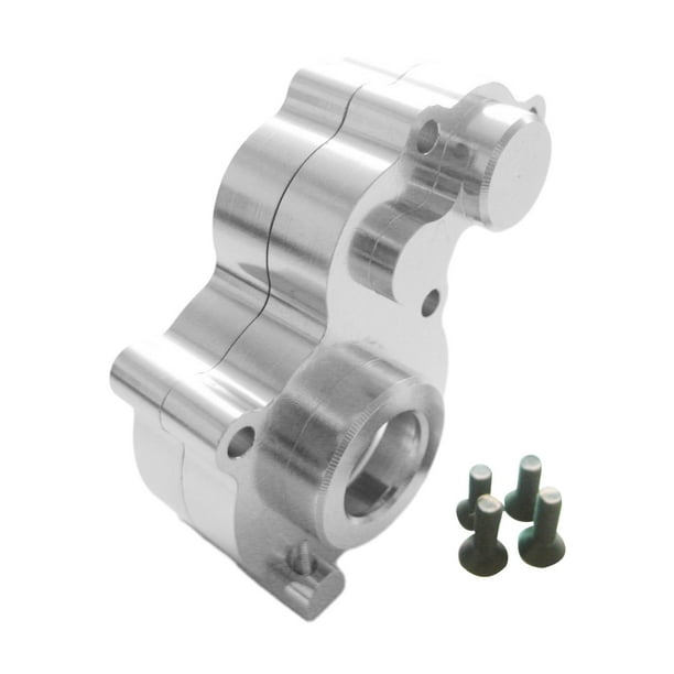 Caja de cambios central Vogacara de Aleación de aluminio para 1/10 AXIAL SCX10 Crawler Plata