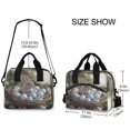 thumbnail image 3 of Lunch Bag Portable Crossbody Meal Bag Cooler Bag Insulated Lunch Bag Food Bag Handheld & Crossbody Design Easter Bunny and Egg, 3 of 6