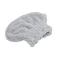 thumbnail image 4 of Unique Bargains 1 Pc Comfortable Bow Hair Towel for Bathroom Hotel Coral Fleece Gray, 4 of 5