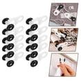 thumbnail image 4 of 10pcs Curtain Track Rollers Ceiling Curtain Track Pulley Hooks Plastic Two-Wheel Drapery Rail Gliders With Hooks For Shower Curtain Window Tracks, 4 of 8