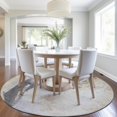 thumbnail image 4 of Dalyn Rugs Machine Washable Indoor/Outdoor Chantille Ivory 8' x 8' Round Rug, 4 of 7
