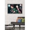 thumbnail image 2 of Demon Slayer - Tanjiro & Nezuko Night Wall Poster, 22.375" x 34" Framed, 2 of 6